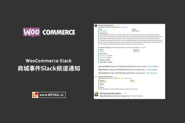 [汉化] WooCommerce Slack 商城事件Slack频道通知插件 v1.2.10