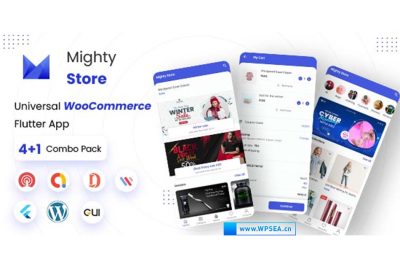[Flutter] MightyStore WooCommerce – Flutter电子商务完整APP应用程序 v16.0