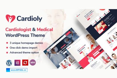 [汉化] Cardioly v2.7 医学外科专家 WordPress 主题模板