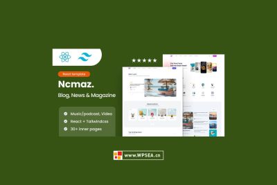 Ncmaz – 博客、新闻杂志 React + RTL 模板