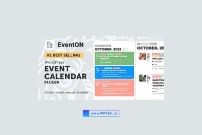 【汉化】EventOn Event Calendar 精美活动事件日历WordPress插件 v4.3.4